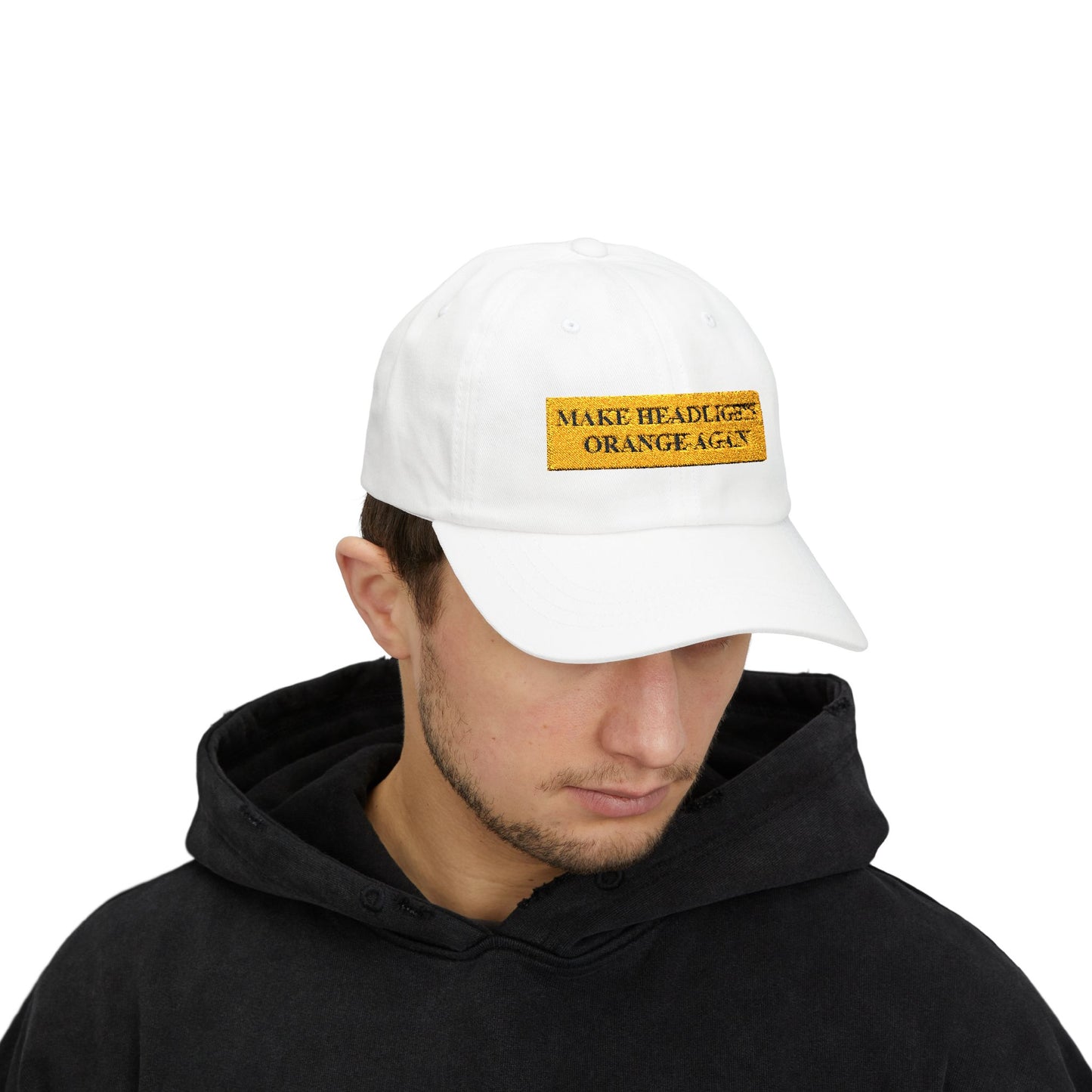 MAKE HEADLIGHTS ORANGE AGAIN Classic Dad Cap