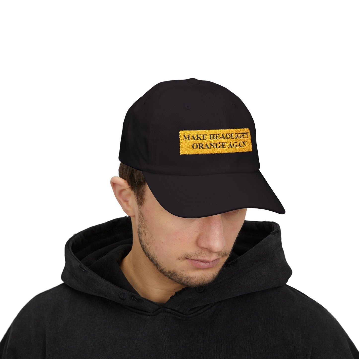 MAKE HEADLIGHTS ORANGE AGAIN Classic Dad Cap